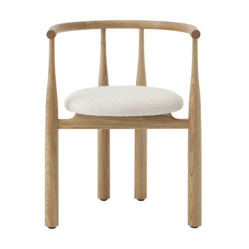 Chaise Avec Accoudoirs En Chêne Huilé Avec Revêtement Bukowski - New Works