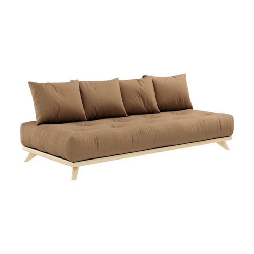 Canapé 2 Places En Pin Et Matelas Mocca 200x90cm Senza - Karup Design