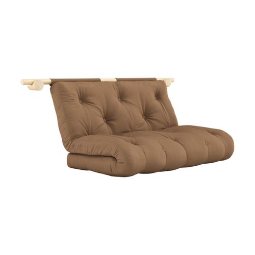 Canapé Convertible En Coton Mocca 135x200cm Hooked - Karup Design