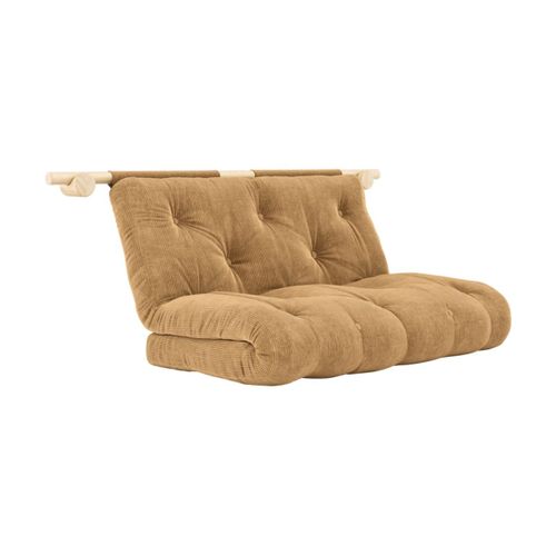 Canapé Convertible En Polyester Argile Brune 135x200cm Hooked - Karup Design