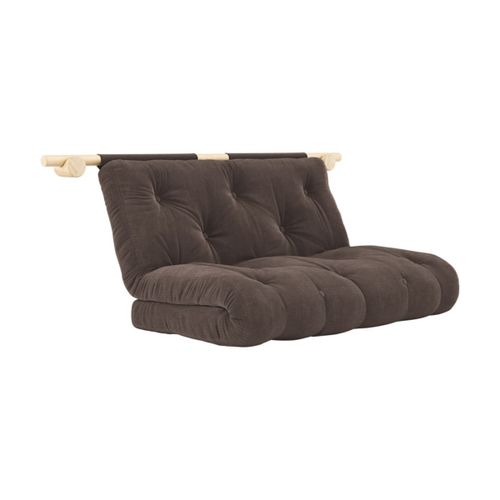 Canapé Convertible En Polyester Chocolat 135x200cm Hooked - Karup Design