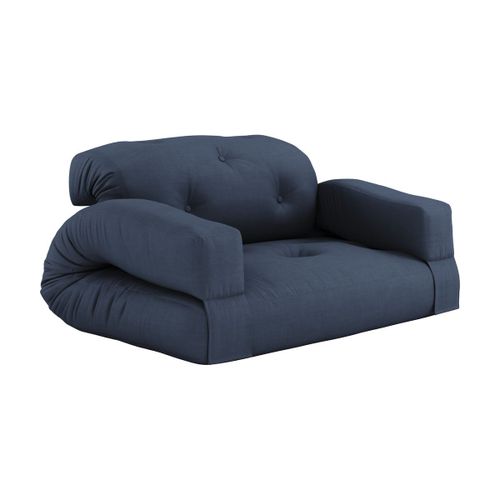 Canapé Convertible En Coton Navy 140x122x70cm Hippo - Karup Design