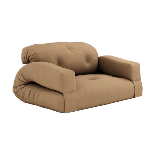 Canapé Convertible En Coton Mocca 140x122x70cm Hippo - Karup Design