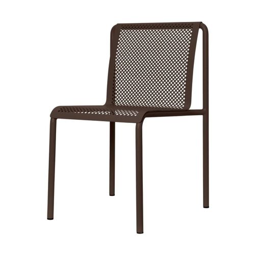 Chaise En Acier Marron 80x49cm Dapple - Ferm Living
