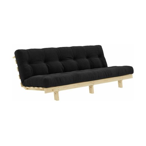 Canapé Convertible En Bois De Pin Et Matelas Charbon 100x190cm Lean - Karup Design