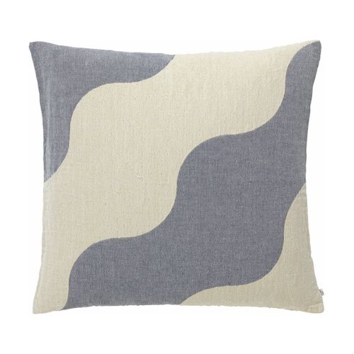 Housse De Coussin En Coton Et Lin Bleu Marine 50 X 50 Cm Tide - Broste Copenhagen