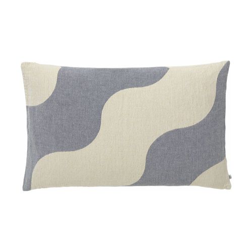 Housse De Coussin En Coton Et Lin 40 X 60 Cm Bleu Marine Tide - Broste Copenhagen