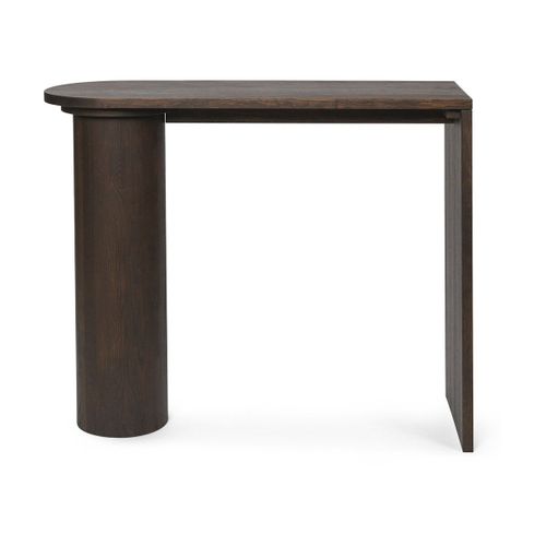 Table Console En Chêne Marron Foncé Pylo - Ferm Living