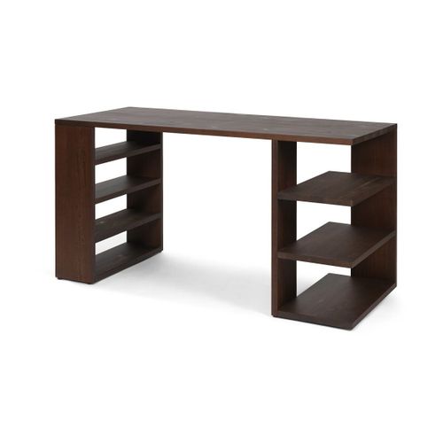 Bureau En Pin Marron Foncé 137 X 65 Cm Edre - Ferm Living