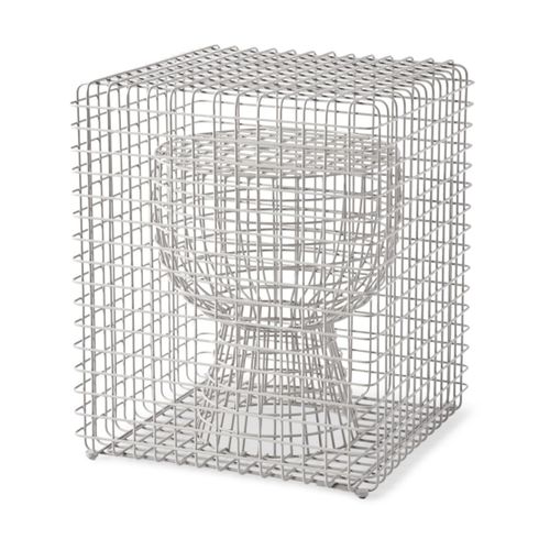 Tabouret En Grillage Métalique Argenté Tip Tap - Pols Potten