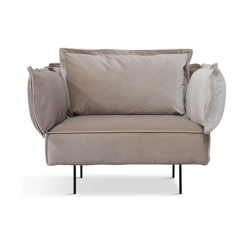 Fauteuil Lounge Sable Velvet - Handvärk