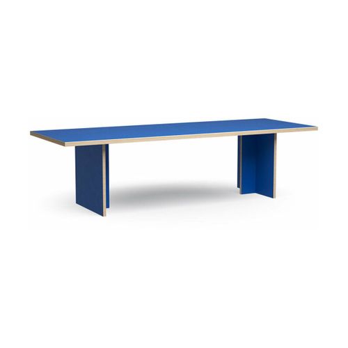 Table À Manger Rectangulaire En Bois Bleu 280x100cm - Hkliving