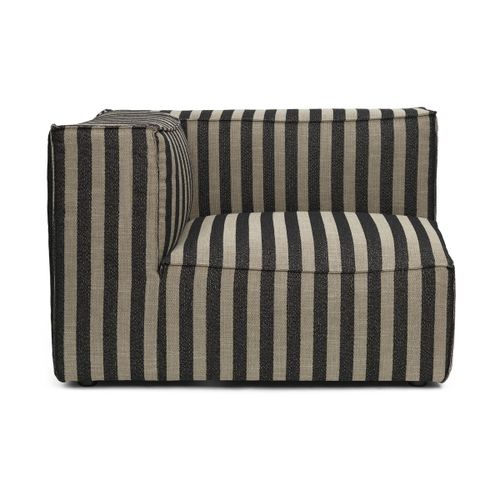 Canapé Modulable D'angle Gauche En Tissu Rayé 120 X 95 Cm Catena - Ferm Living