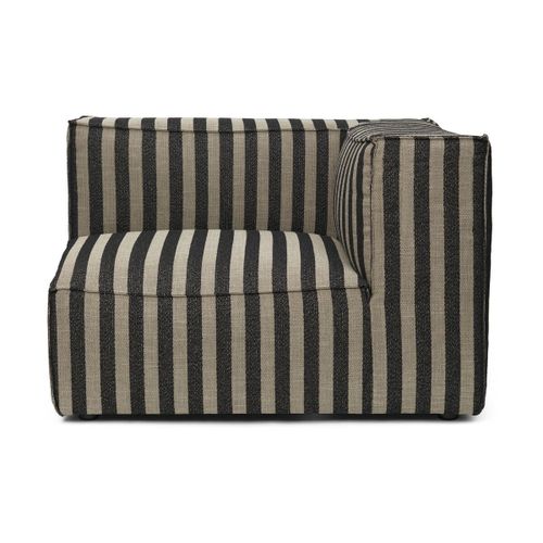 Canapé Modulable D'angle Droit En Tissu Rayé 119 X 93 Cm Catena - Ferm Living