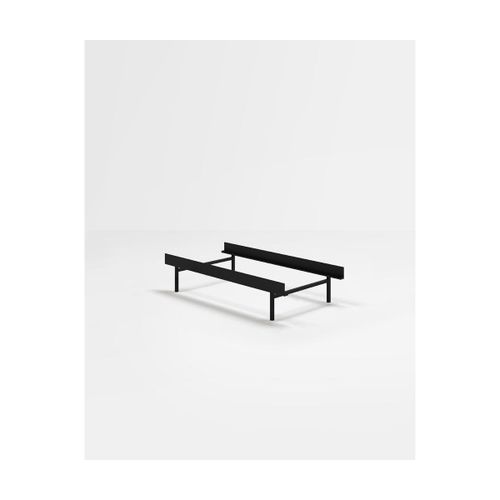 Sommier Sans Lattes En Acier Noir 90cm - Moebe