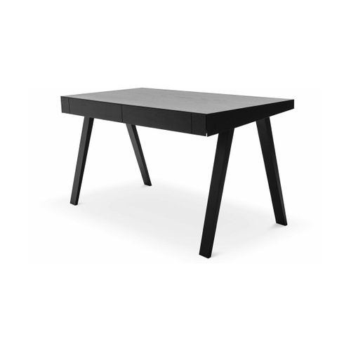 Bureau En Bois Noir 140cm 4.9 - Emko