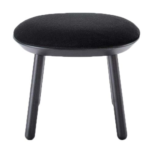 Tabouret En Velours Noir Naïve - Emko