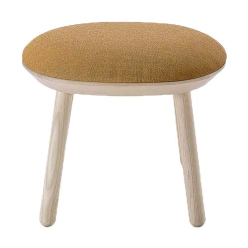 Tabouret En Tissu Jaune Naïve - Emko