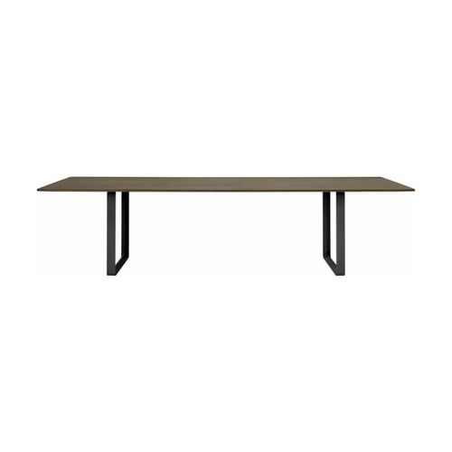 Table En Chêne Massif Fumé Et Aluminium Noir 295 X 108 Cm 70/70 - Muuto