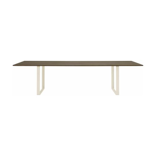 Table En Chêne Massif Fumé Et Aluminium Sable 295 X 108 Cm 70/70 - Muuto
