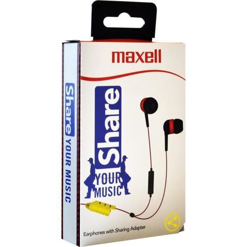 Maxell EB Share" ausin?s (303992.00.CN) (Filaire), ?couteurs, Rouge