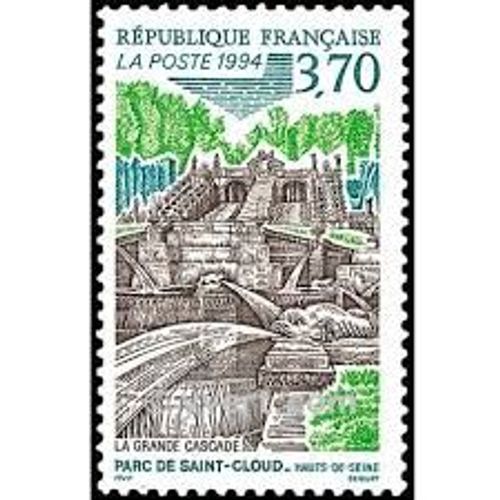 La Grande Cascade Du Parc De Saint-Cloud Paris Année 1994 N° 2905 Yvert Et Tellier Luxe
