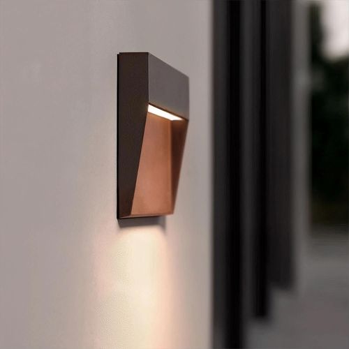 Applique Murale Extérieur Led 3w Cct Seleccionable En Saillie Carrée Jade