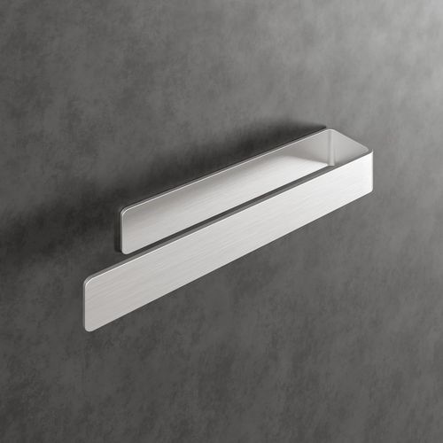 ERYI-Porte-Serviettes Sans Perçage - Bande Adhésive De Montage Tesa & Surface Adhésive Extra Large - Porte-Serviettes En Aluminium À Coller - Edition 2023 (Aluminium Brossé, 22)