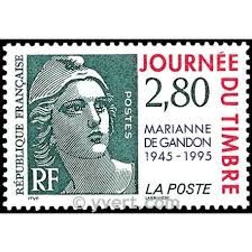 Journée Du Timbre : Cinquantenaire De La Marianne De Gandon Année 1995 N° 2934 Yvert Et Tellier Luxe