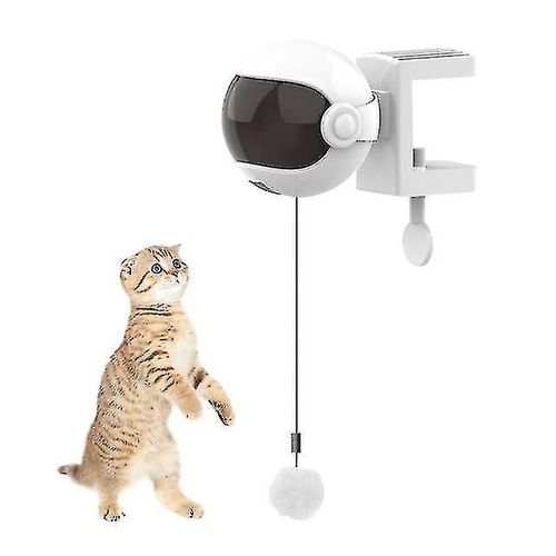 Jouet Électrique Pour Chat Jouet Interactif Pour Chat Jeu De Chat Yo Yo Balle De Levage Jouet Électrique Pour Animal De Compagnie (Blanc)