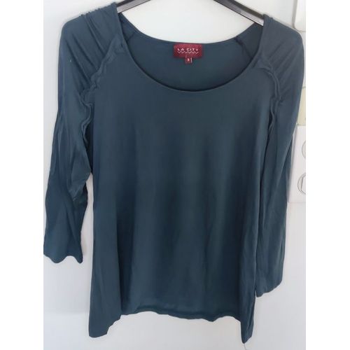 T-Shirt Manches Longues Bleu La City - T 3