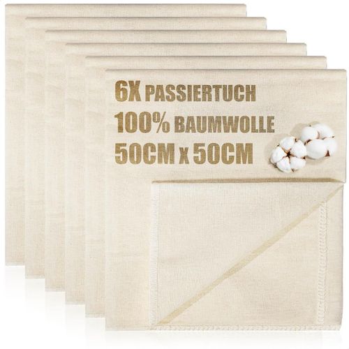 Eryi-® 6x Linge De Boulangerie, Torchon À Savon, À Passer, 100% Coton - Linge Tissé Pour La Préparation De La Pâte - Réutilisable, Résistant À La Déchirure En Forte Humidité - Fabrication Du Pain