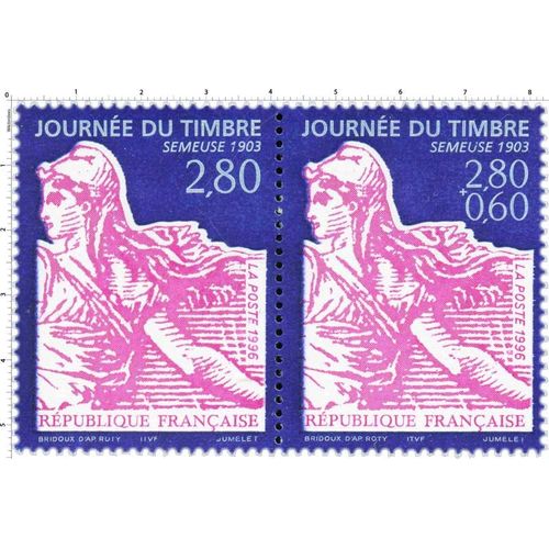 Journée Du Timbre : "Semeuse 1903" Paire 2991a Année 1996 N° 2990 2991 Yvert Et Tellier Luxe