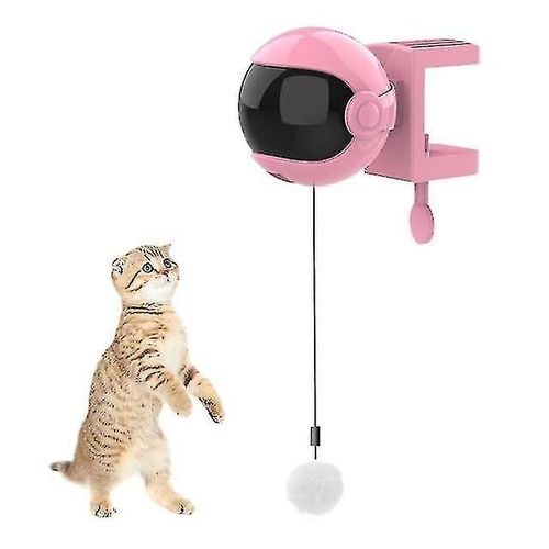 Jouet Électrique Pour Chat Jouet Interactif Pour Chat Jeu De Chat Yo Yo Balle De Levage Jouet Électrique Pour Animal De Compagnie (Rose)