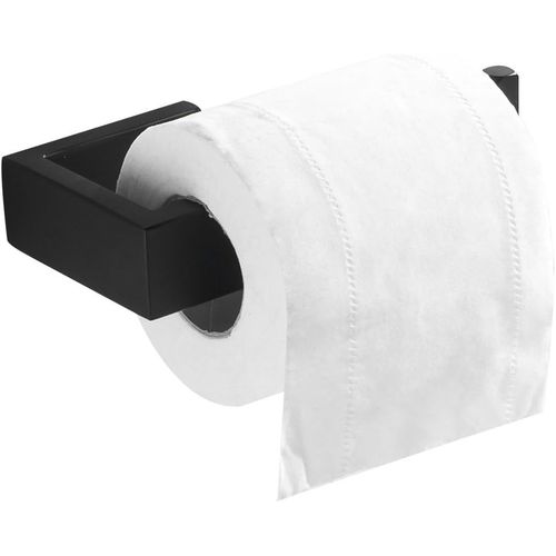 ERYI-Porte-Papier Toilette Support-Papier Cuisine Sans Couvercle Sus 304 Acier Inoxydable Fini Noir Mat Pour Cuisine Toilette Et Salle De Bain Porte-Rouleau Mural
