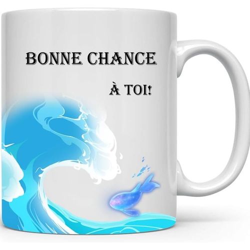 Eryi-Tasse De Bonne Chance,Tasse À Thé,Vous Souhaite Bonheur,Tasse En Céramique Bleu Marine Pour Femme,Tasse D'anniversaire Pour Fille,Petite Amie,Meilleur Ami,Souvenir Mugs
