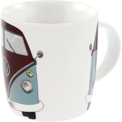 Eryi-Vw Collection - Volkswagen Grande Tasse En Céramique Pour Café, Thé Et Cappuccino Avec Design Combi T1 Bus (Avant Du Combi/Pétrole & Marron)