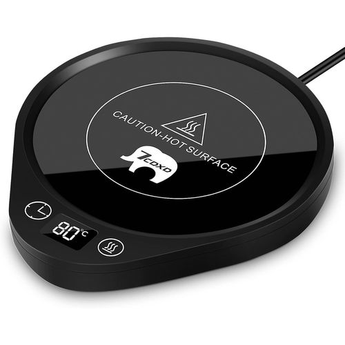 ERYI-Chauffe Tasse, Intelligent Tasse Chauffante Avec Personnalisable 2-12H Auto-Off Temps, 4H Auto Shut-Off Function Et 3 Réglages De Température Mug Chauffant Pour Chauffer Le Café, Le Lait