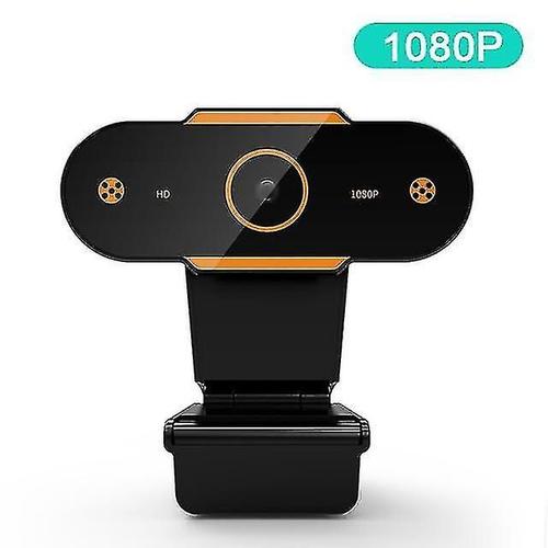 Webcam HD 1080p Mini ordinateur Webcamera avec microphone prise USB Webcams à mise au point automatique (1080p)