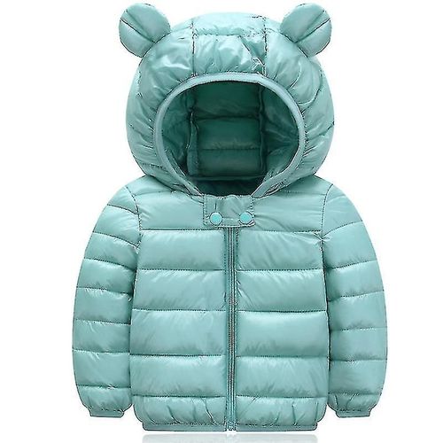 Enfants Bébé Garçon Fille Hiver Chaud Manteau Rembourré Veste Doudoune Vêtements D'extérieur 2-3 Ans Bleu