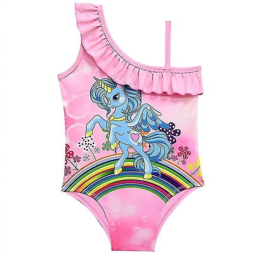 Maillot De Bain Une Pièce Pour Fille, Maillot De Bain Licorne, Bikini, Vêtements De Plage, 9-10 Ans, Rose
