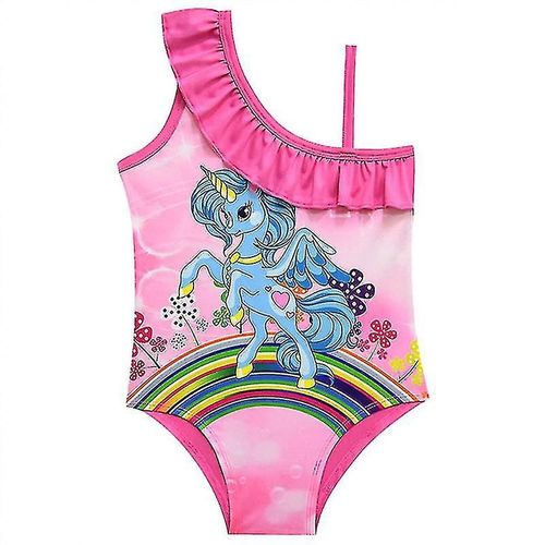 Maillot De Bain Une Pièce Pour Fille, Maillot De Bain Licorne, Bikini, Vêtements De Plage, 9-10 Ans, Rose Rouge