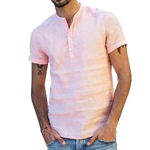 Chemise Décontractée À Manches Courtes Pour Hommes M Rose