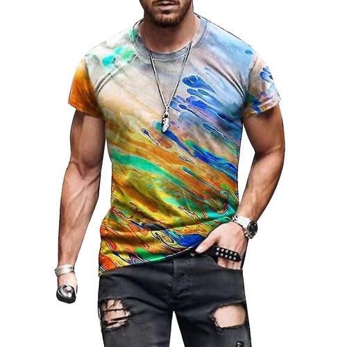 T-Shirt De Loisirs À Manches Courtes Pour Hommes 2xl