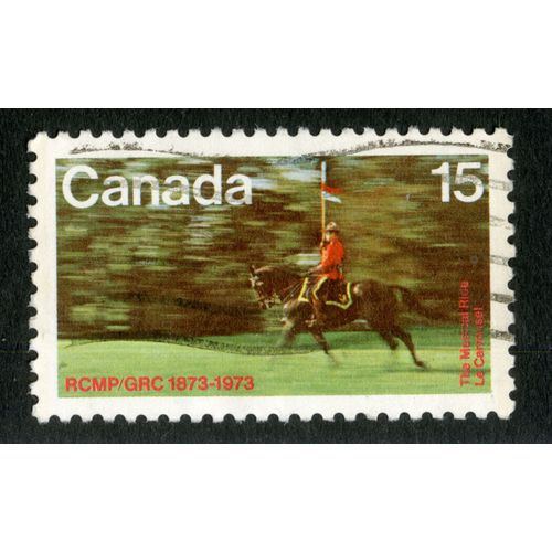 Timbre Oblitéré Canada, Rcmp/Grc 1873-1973, The Musical Ride Le Carrousel, 15