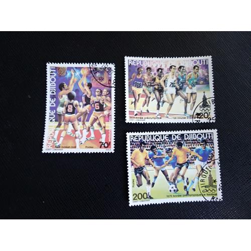 Timbre Djibouti Yt 509 A 511 Séries : Jeux Olympiques D'été 1980 - Moscou 1979 ( 041107 )