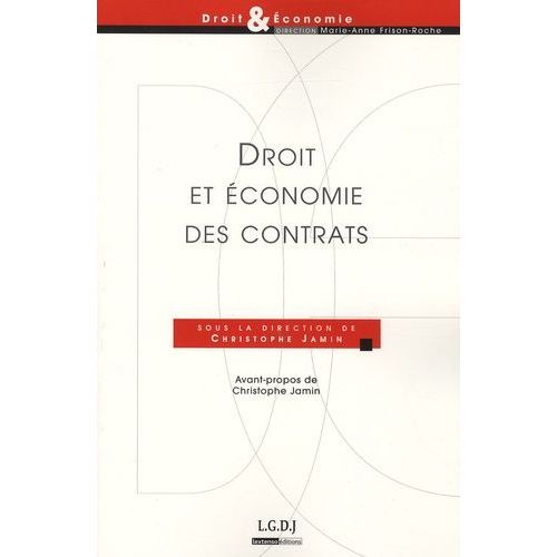 Droit Et Économie Des Contrats