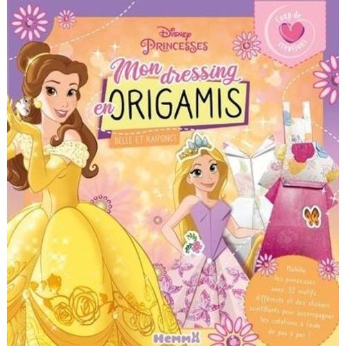 Disney Princesses Mon Dressing En Origamis - Belle Et Raiponce