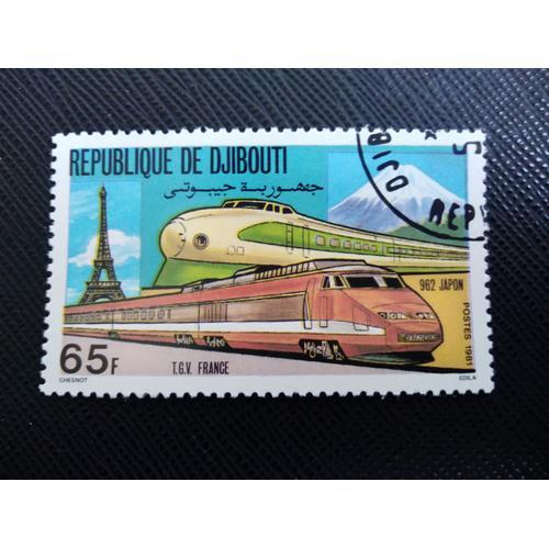 Timbre Djibouti Yt 533 La France Et Le Japon 1981 ( 041107 )