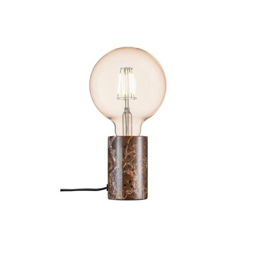 Nordlux Siv Lampe De Table Cylindrique Marron E27